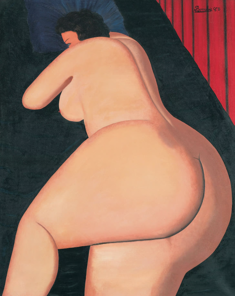 A naked woman seen from the back