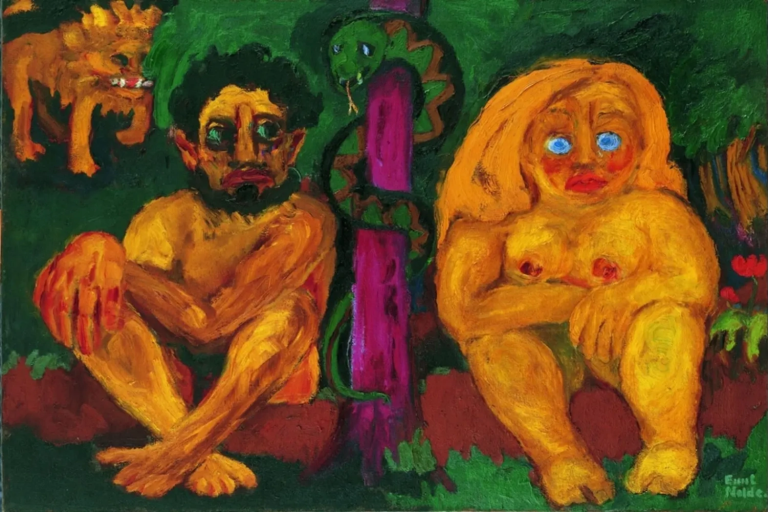 The aftermath of the fall into sin by the disobedient action of Eve and Adam