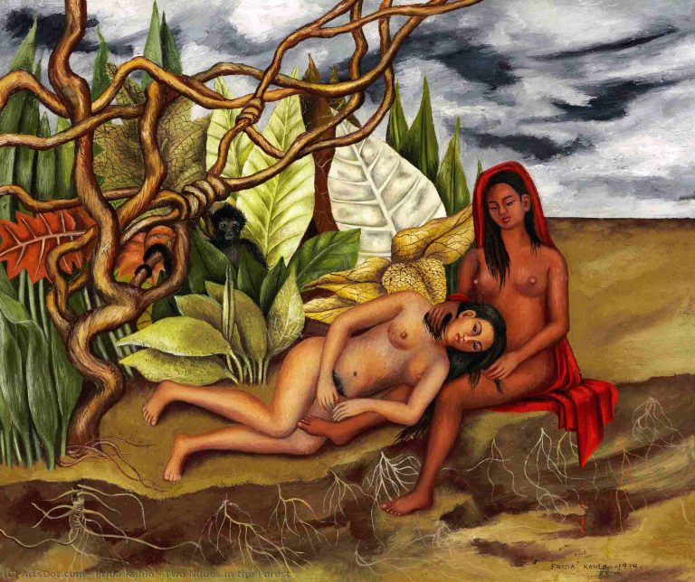 A dream-like love scene painted with meticulous loyalty to concrete realities of texture, color, shape, and light